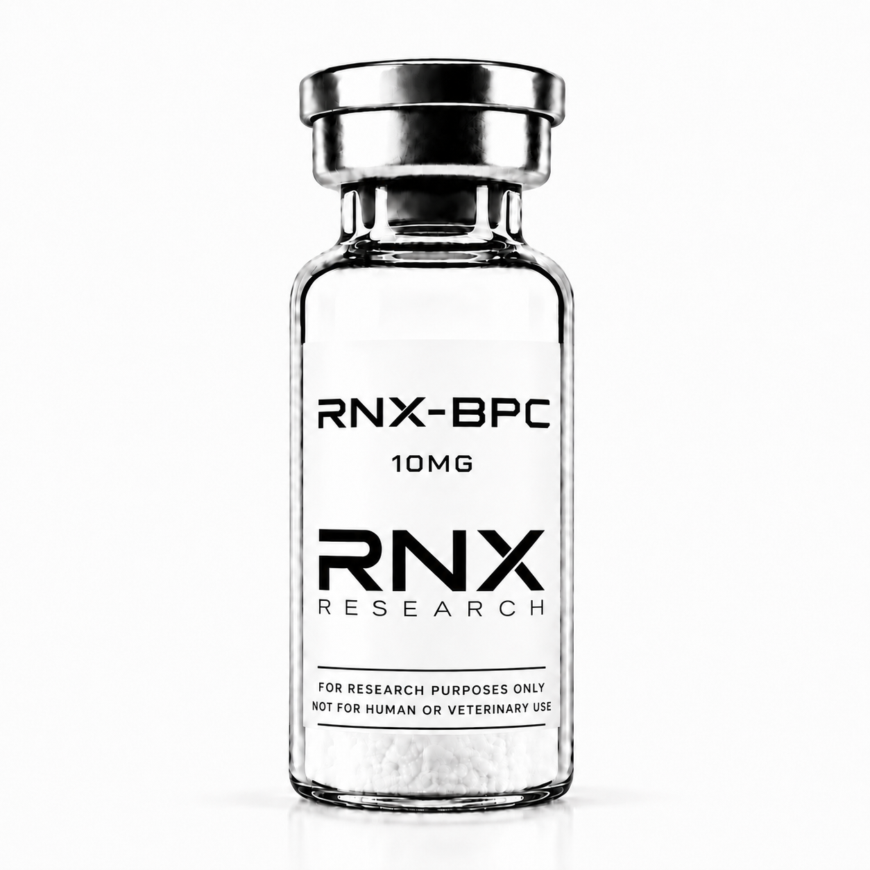 BPC-157 10mg Research Peptide Vial. For research use only. Not for human or veterinary use.