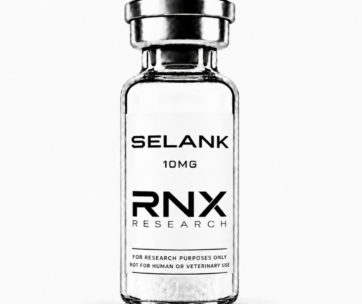 Selank 10mg synthetic heptapeptide, COA-verified and third-party tested. For laboratory research use only.