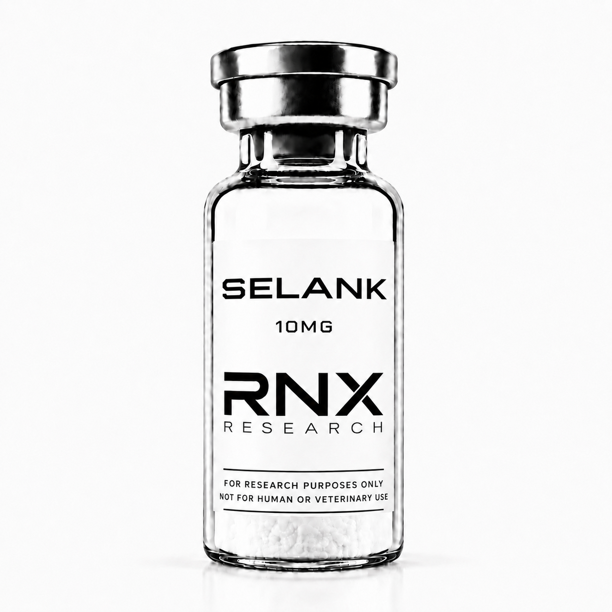 selank 10mg research peptide vial lyophilized powder