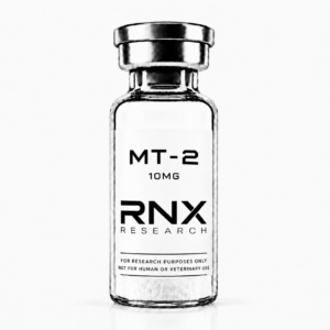 RNXResearch MT-2 10mg research peptide vial for research use only. Not for human or veterinary use.
